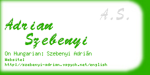 adrian szebenyi business card